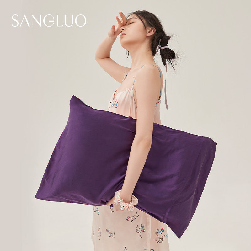 Double sided silk pillowcase sale